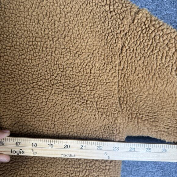 MADEWELL Women’s Bonded Sherpa Cocoon Coat Pockets Brown Size Small - Picture 12 of 13